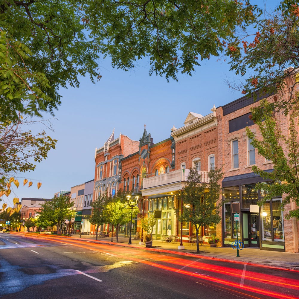 asphalt paving in downtown Provo