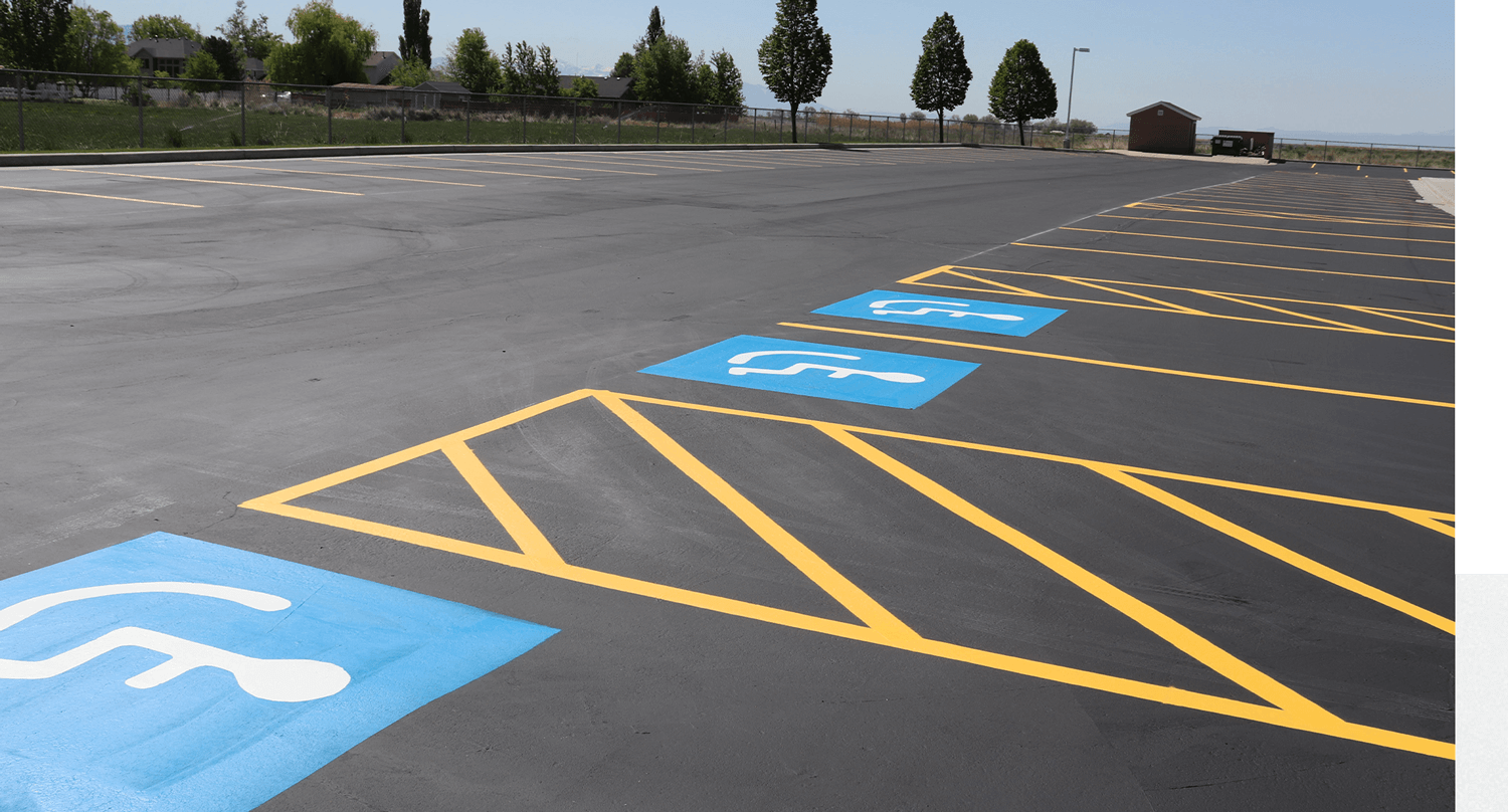 Asphalt Painting Striping and Marking | Morgan Pavement